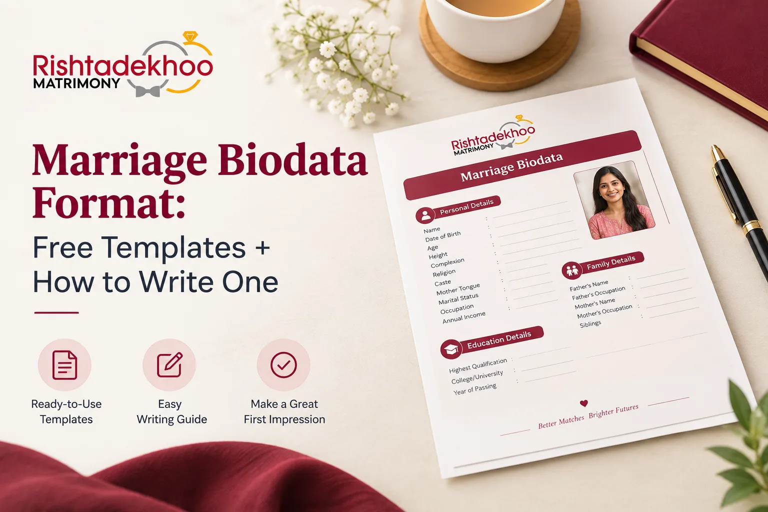 Marriage Biodata Format: Free Templates + How to Write One